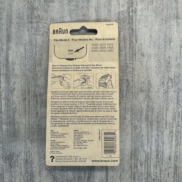 Genuine OEM Braun Flex Control Par # 4000 Includes Foil *New Old Stock* - Picture 3 of 4